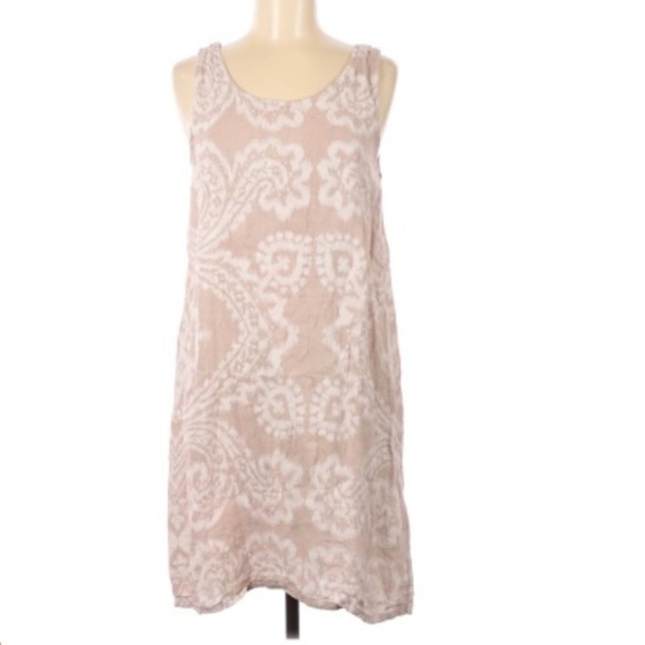 Lea Rigoli printed Italian linen shift dress M - Picture 1 of 7